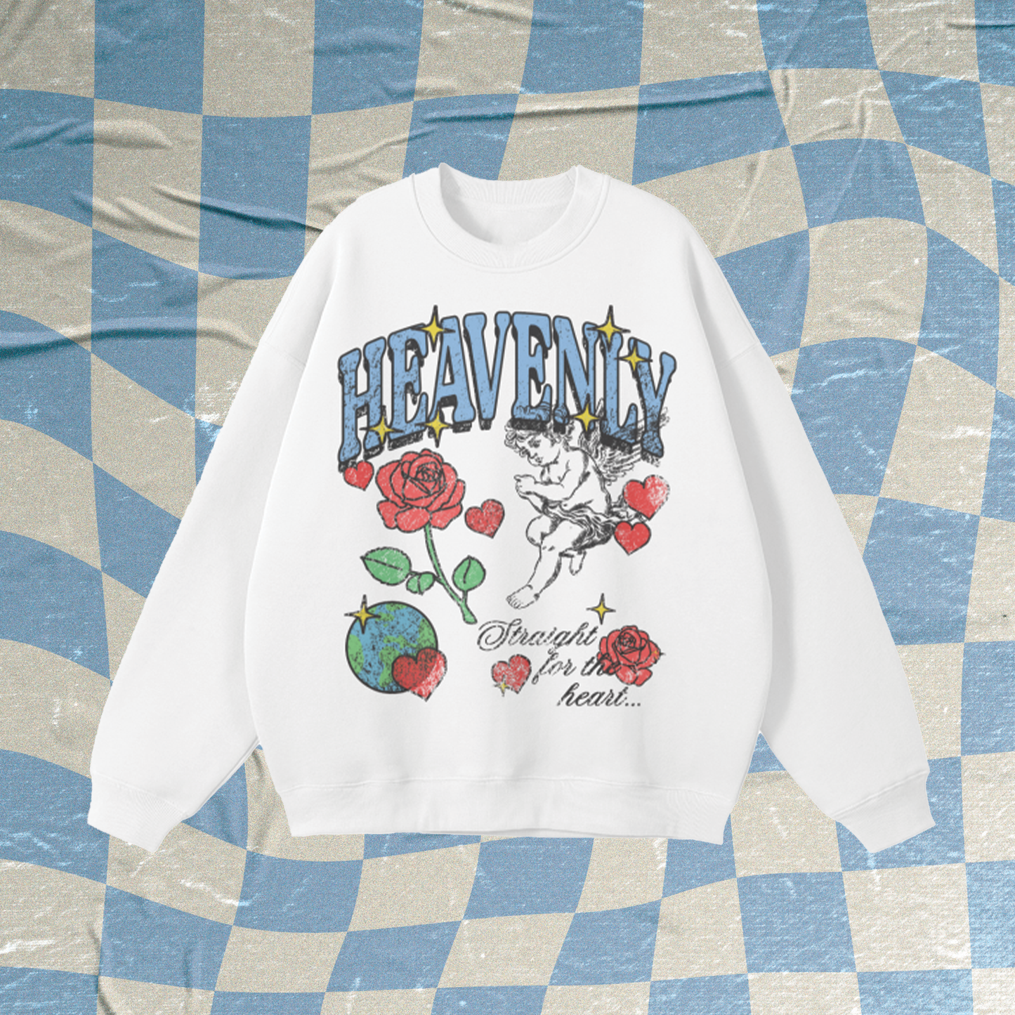 "HEAVENLY" Fleece Crewneck