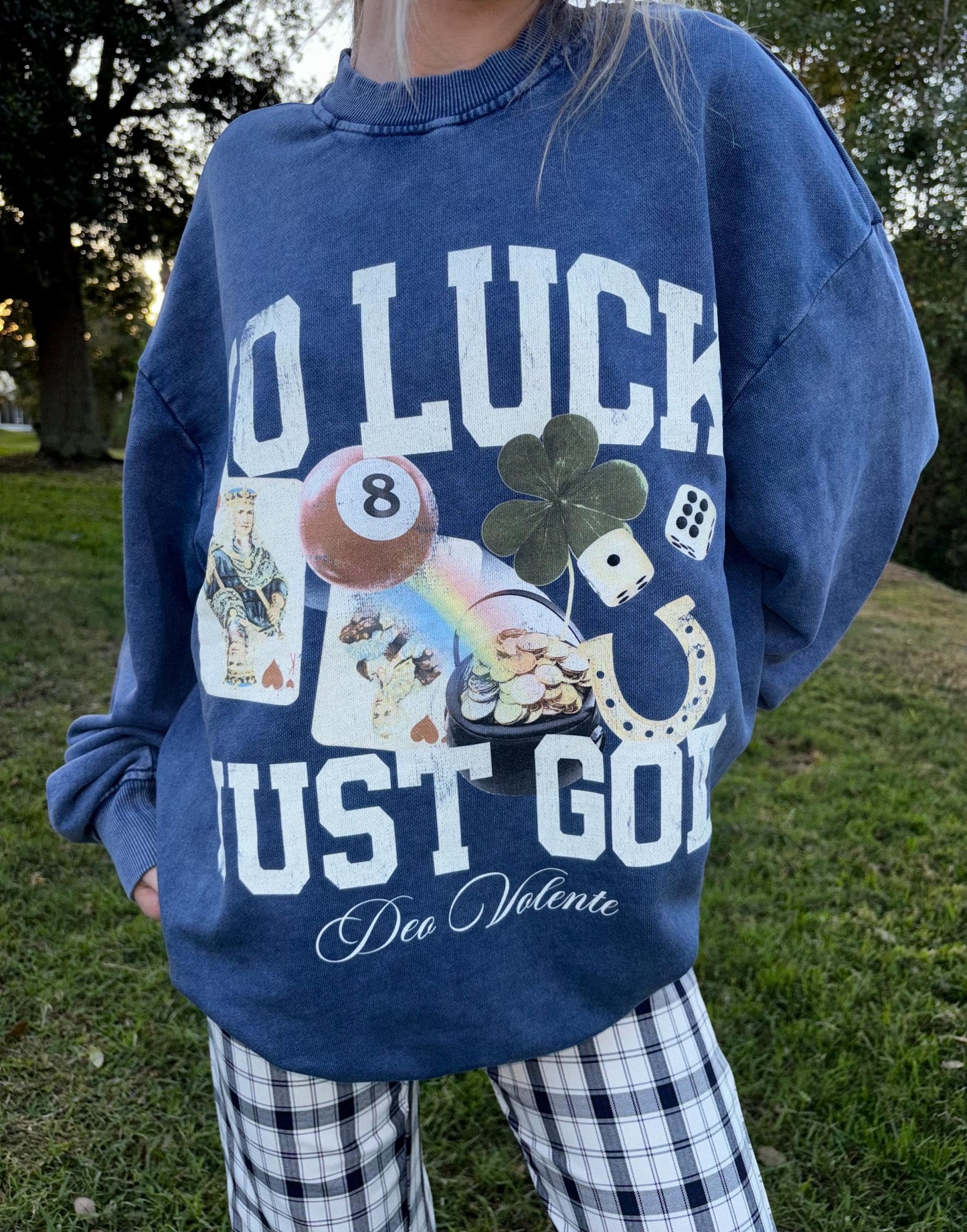 VINTAGE CHRISTIAN SWEATSHIRT Saint Vintage Lucky Oversized Fit Crewneck Retro God Sweatshirt Saint Patricks Day Streetwear for Church