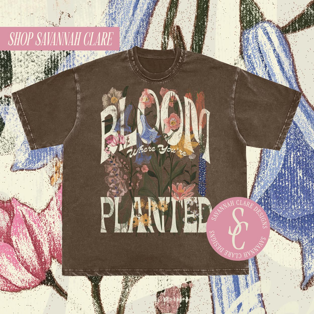 FLORAL GRAPHIC TEE for Spring Christian Graphic Tee Flower Shirts for Christian Merch Graphic Tee Summer Graphic Tee for Summer Spring Shirt
