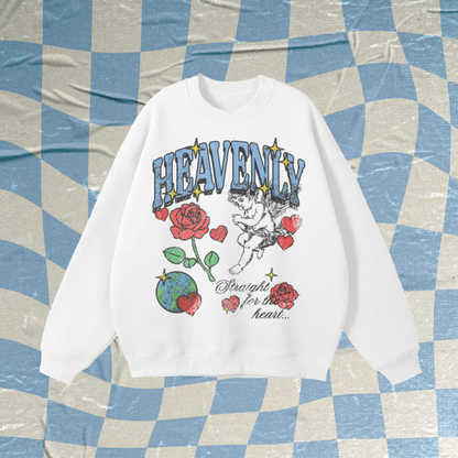 "HEAVENLY" Fleece Crewneck