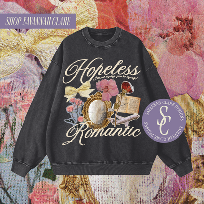 "Hopeless Romantic" Vintage Crewneck