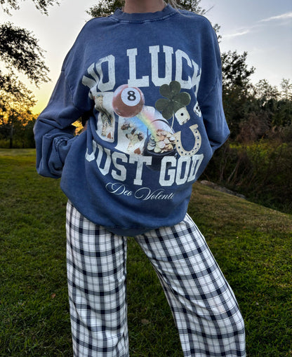 VINTAGE CHRISTIAN SWEATSHIRT Saint Vintage Lucky Oversized Fit Crewneck Retro God Sweatshirt Saint Patricks Day Streetwear for Church